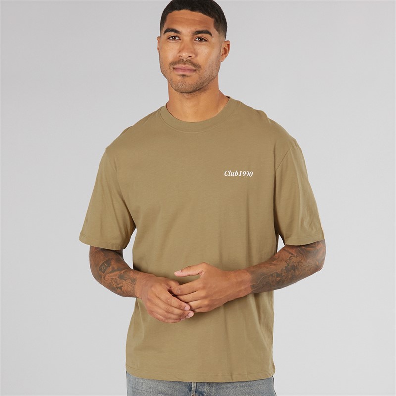 JACK & JONES Mens Bradley Graphic T-Shirt Coriander