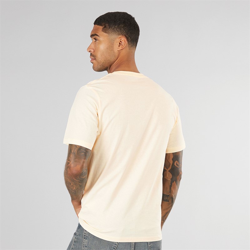 JACK & JONES Mens Anatomy Skull T-Shirt Antique White