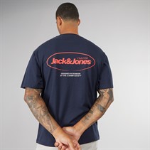 JACK & JONES Mens Bradley Graphic T-Shirt Sky Captain