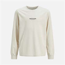 JACK & JONES Jongens Vesterbro Lange Mouw T-Shirt Moonbeam