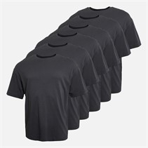 JACK & JONES Mens Gust Oversized Six Pack T-Shirts Asphalt