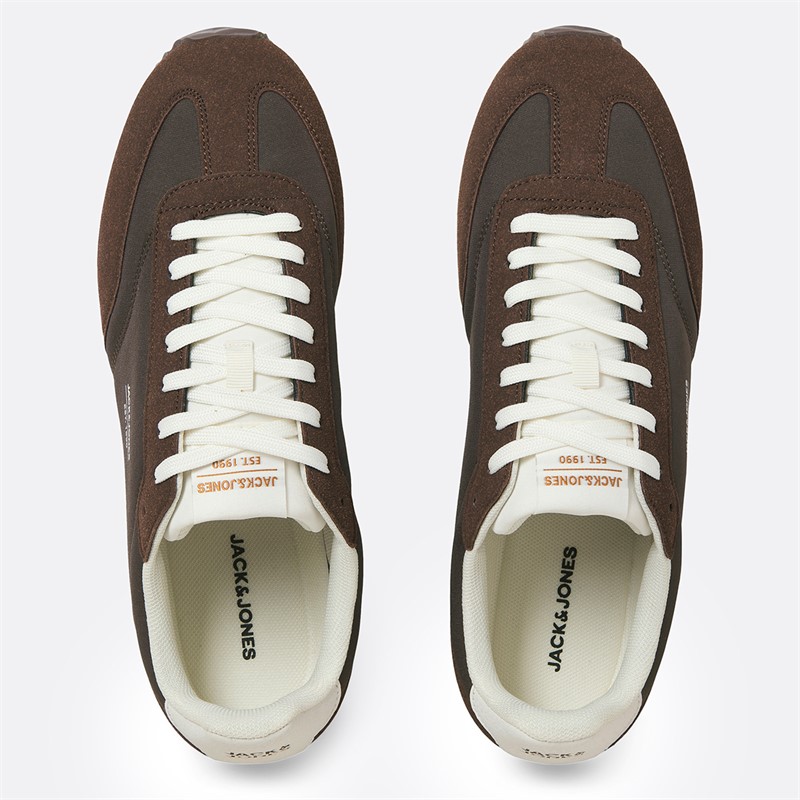 JACK & JONES Herren Retro Runner Turnschuhe Blumenerde