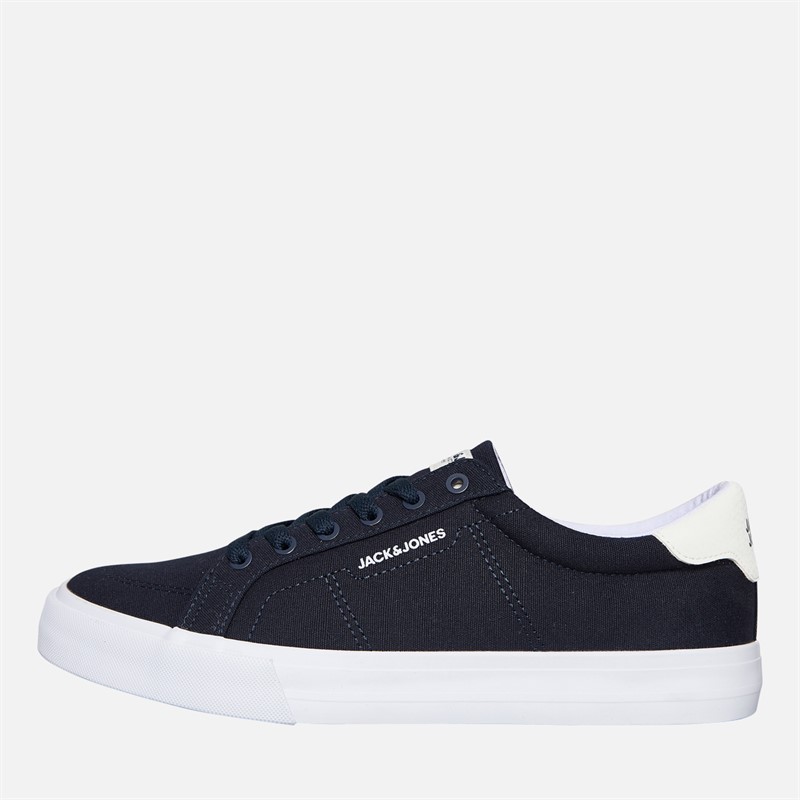 JACK & JONES Herren Basic Leinwand Turnschuhe Marineblau