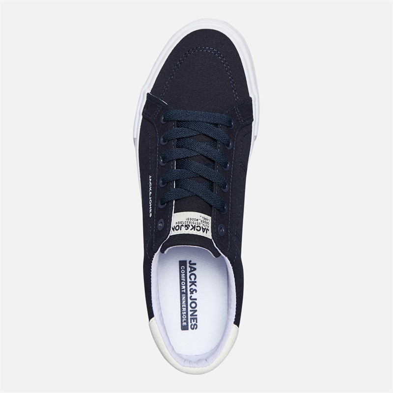 JACK & JONES Herren Basic Leinwand Turnschuhe Marineblau