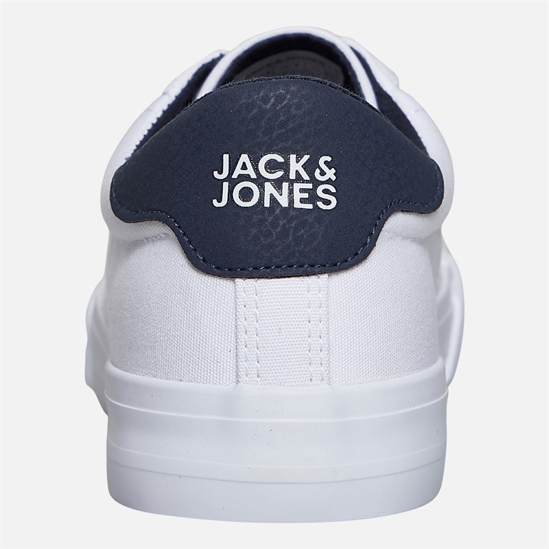 JACK & JONES Herren Basic Leinwand Turnschuhe Weiß