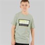 JACK & JONES Boys Logan T-Shirt Aqua Gray