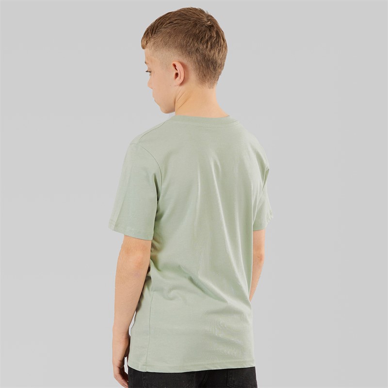 JACK & JONES Boys Logan T-Shirt Aqua Gray
