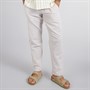 JACK & JONES Mens Kane Paros Linen Blend Trousers Crockery