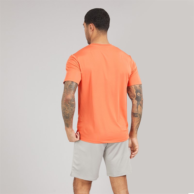JACK & JONES Mens Mountain Tech Co-Ord Set Tee Persimon/Short Paloma
