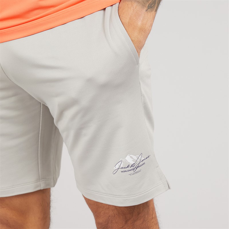 JACK & JONES Mens Mountain Tech Co-Ord Set Tee Persimon/Short Paloma