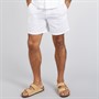 JACK & JONES Mens Jaiden Linen Blend Shorts White