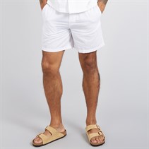 JACK & JONES Mens Jaiden Linen Blend Shorts White
