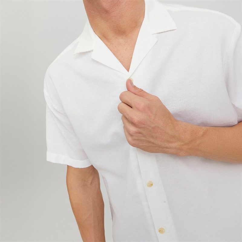 JACK & JONES Koszula z krótkim rękawem dla niego kolor biały