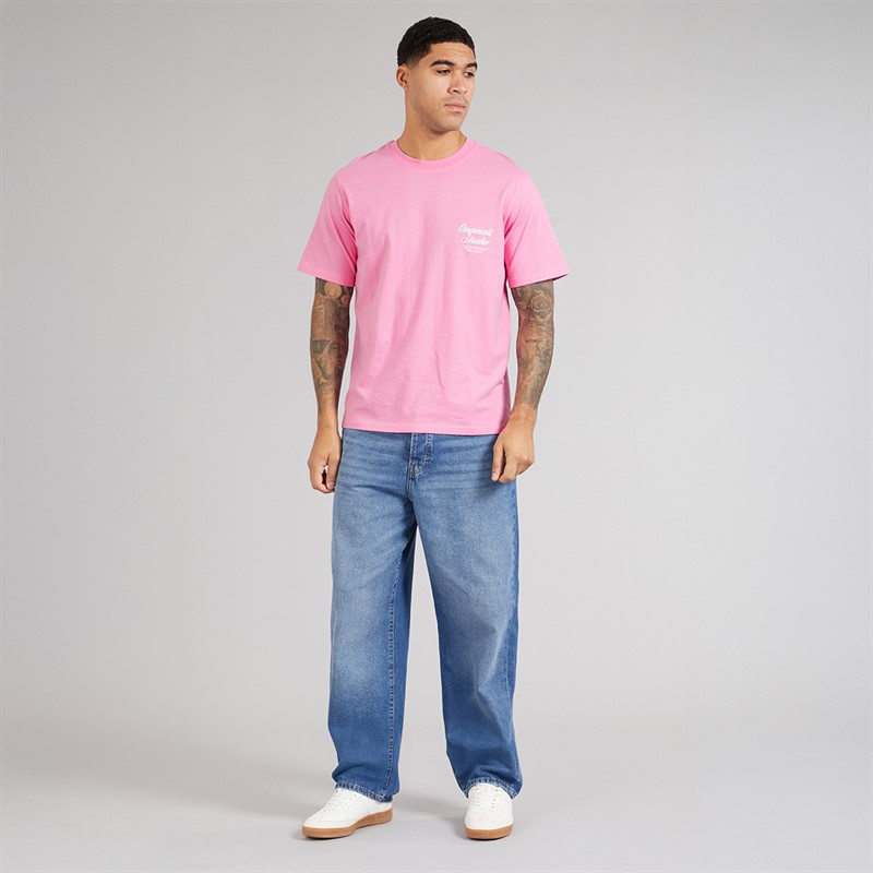 JACK & JONES Norrebro T-shirt dla niego kolor prism pink