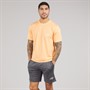 JACK & JONES Mens Mountain Tech Co-Ord Set Tee Peach Cobbler/Short Asphalt