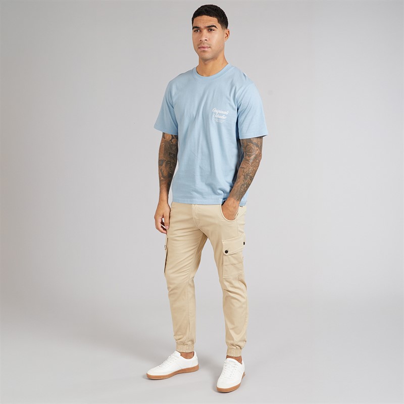 JACK & JONES Herren Norrebro Typo T Shirt Skyway