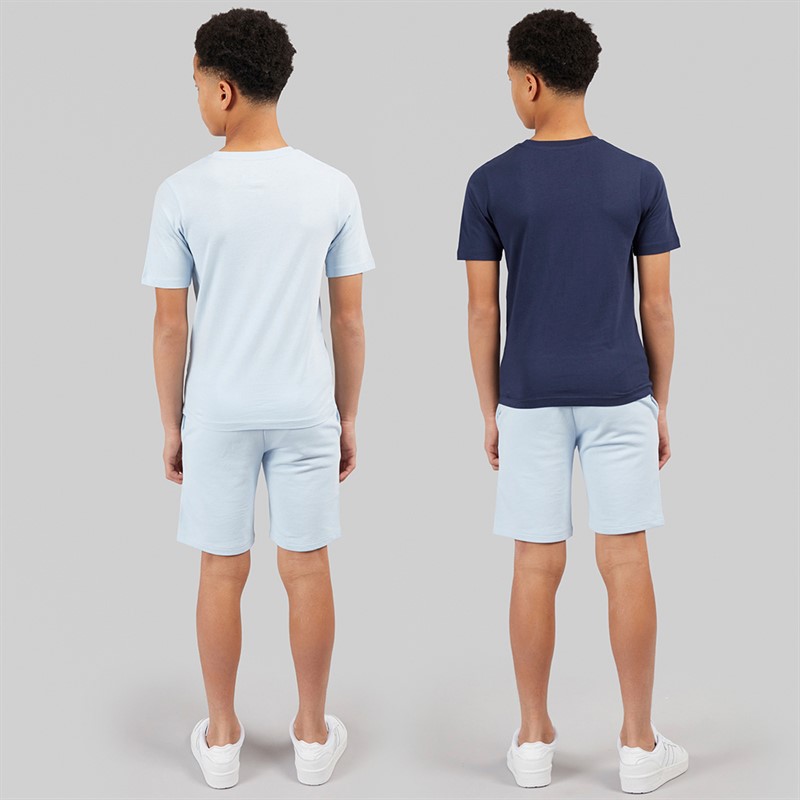 JACK & JONES Boys Beau T-Shirts and Shorts Set Cashmere Blue