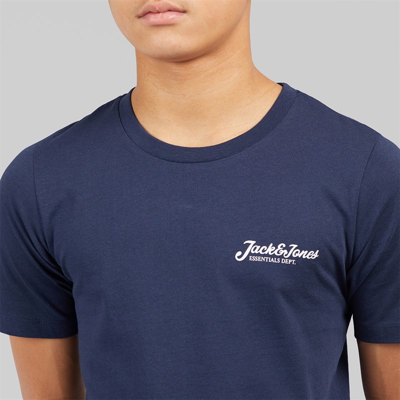 JACK & JONES Boys Beau T-Shirts and Shorts Set Cashmere Blue