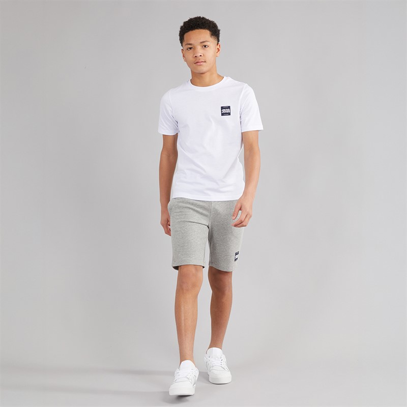 JACK & JONES Drenge Brandy T Shirt Og Shorts Sæt Hvid