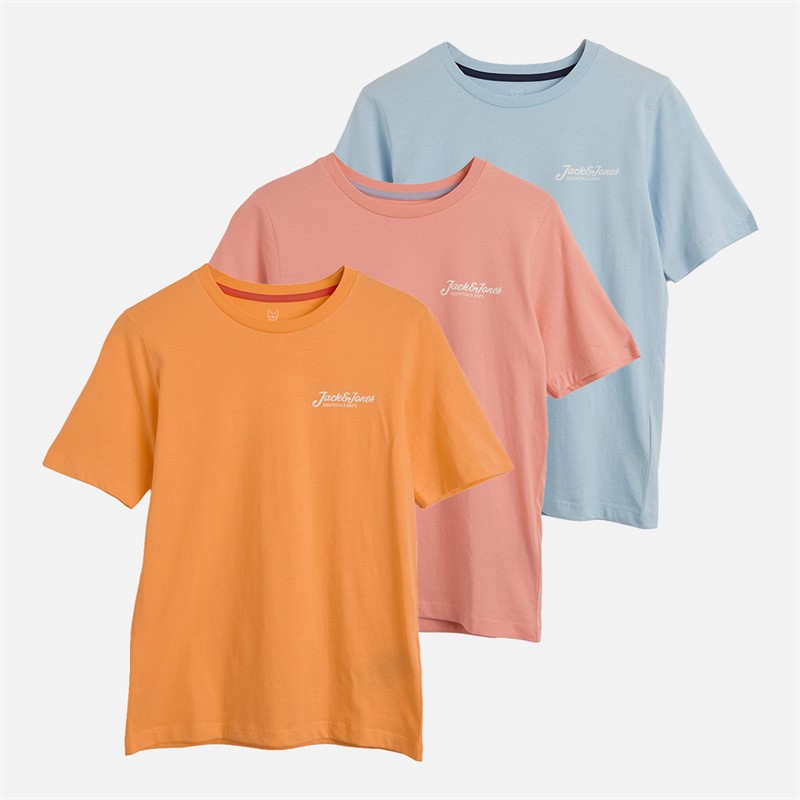 JACK & JONES Junge Beau 3er-Pack T Shirts Quartz Pink