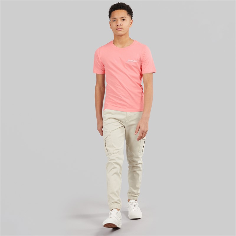 JACK & JONES Boys Beau Three Pack T-Shirts Quartz Pink