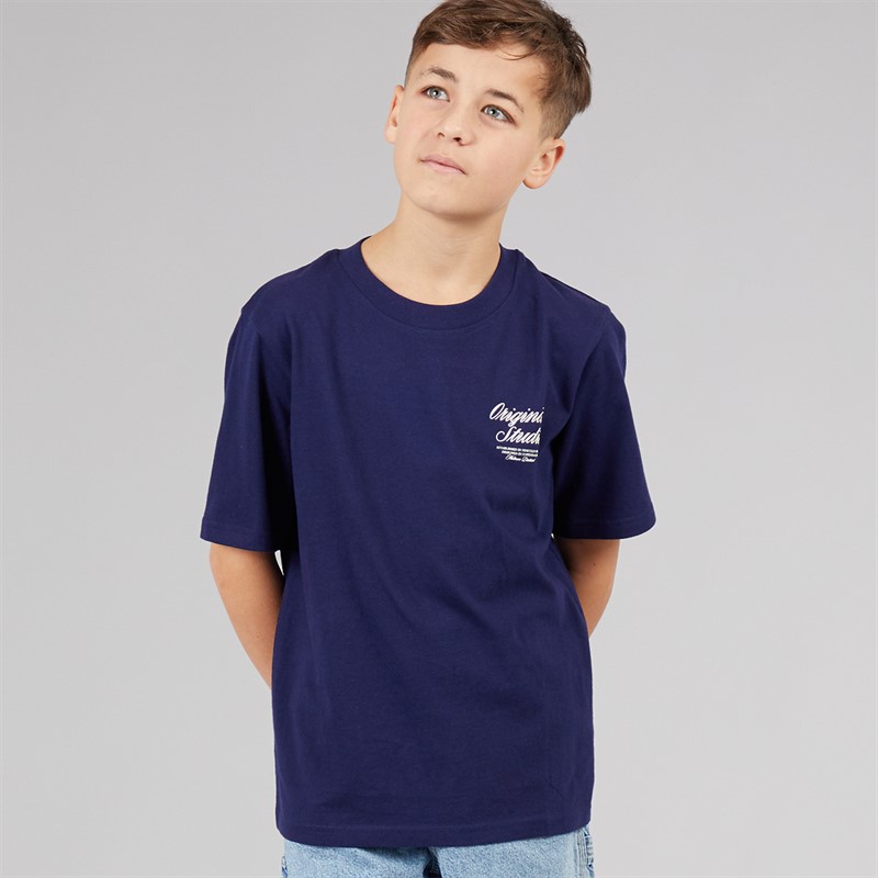 JACK & JONES Boys Norrebro T-Shirt Ocean Cavern