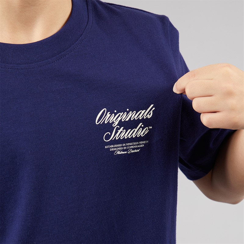 JACK & JONES Boys Norrebro T-Shirt Ocean Cavern