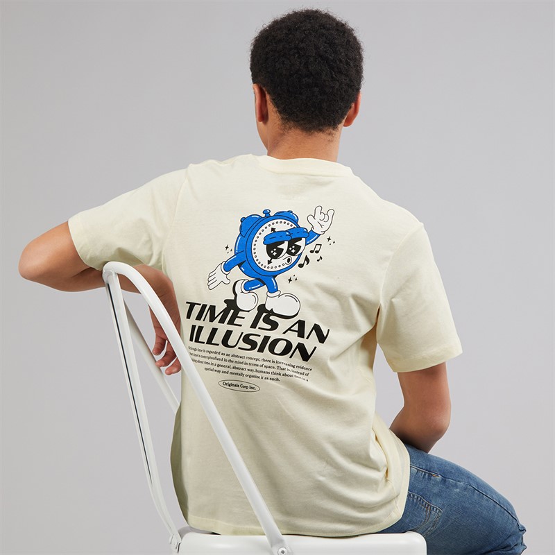 JACK & JONES Boys Bigwig T-Shirt Antique White