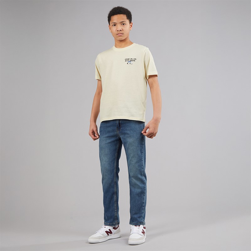 JACK & JONES Boys Bigwig T-Shirt Antique White