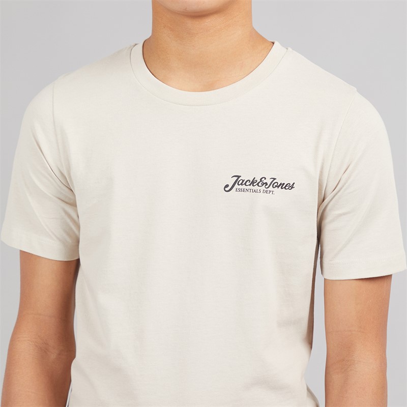 JACK & JONES Boys Beau T-Shirt And Shorts Set Moonbeam