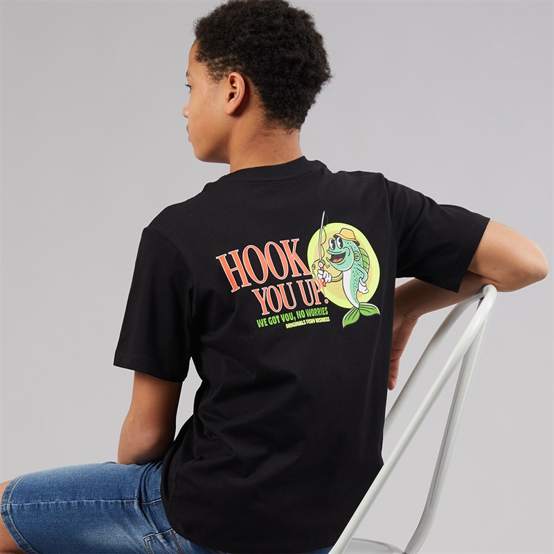 JACK & JONES Boys Bigwig T-Shirt Black