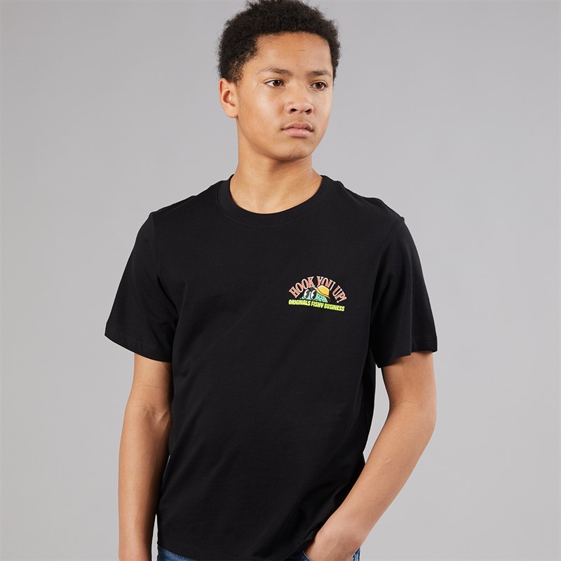 JACK & JONES Boys Bigwig T-Shirt Black