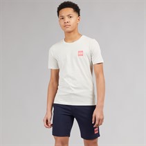 JACK & JONES Drenge Brandy T-shirt Og Shorts Sæt Glacier Gray