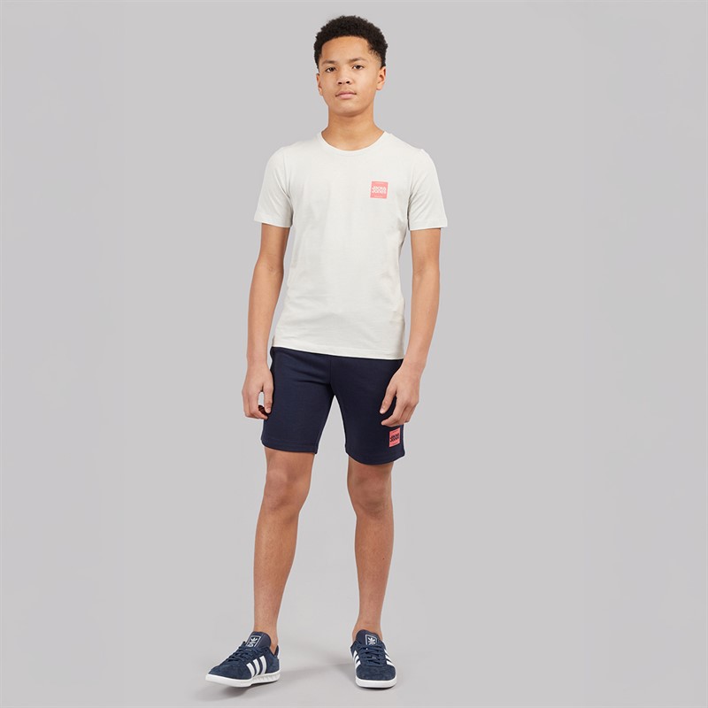 JACK & JONES Drenge Brandy T-shirt Og Shorts Sæt Glacier Gray
