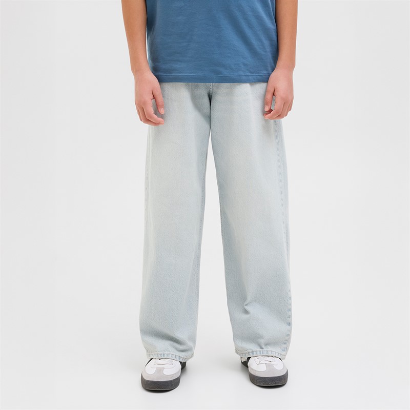 JACK & JONES Boys Origin Wide Leg Jeans Blue Denim