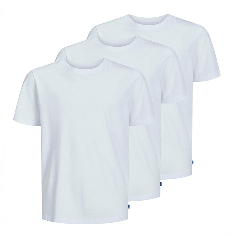 JACK & JONES Junge Bio 3er-Pack T Shirts Weiß