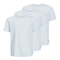 JACK & JONES Jongens biologisch katoen Set van 3 t-shirts Wit