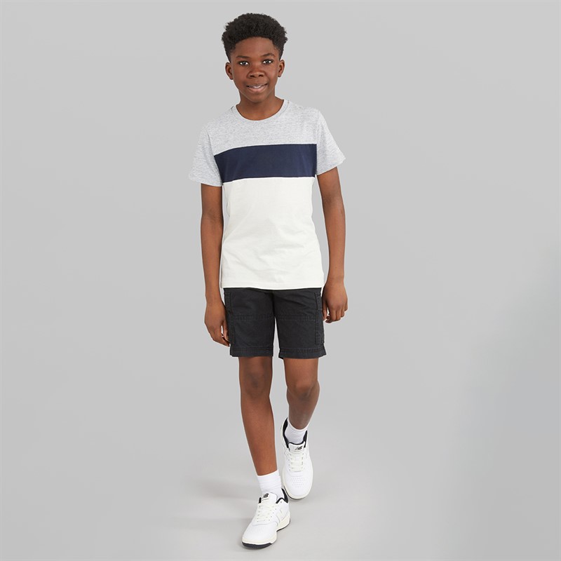 JACK & JONES Boys Zeus Cargo Shorts Black