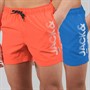 JACK & JONES Boys Aruba Two Pack Swim Shorts Hot Coral