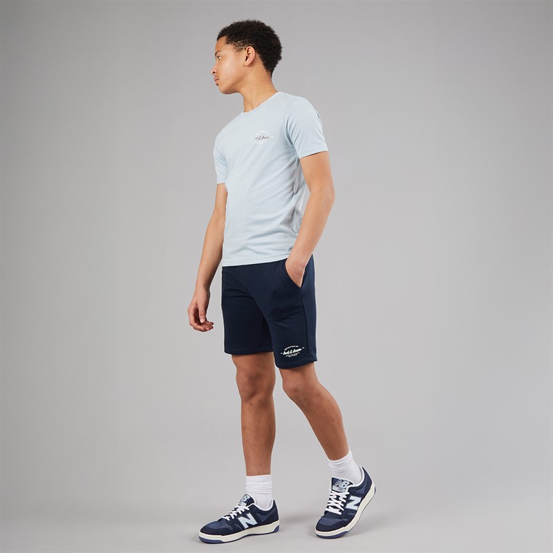 JACK & JONES Drenge Brandon T-shirt og shorts sæt Celestial Blue