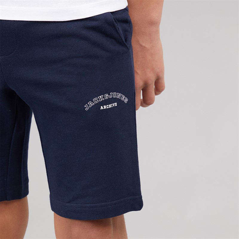 JACK & JONES Boys College T-Shirts And Shorts Set Navy Blazer