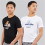 JACK & JONES Boys Gradient Two Pack T-Shirts Black