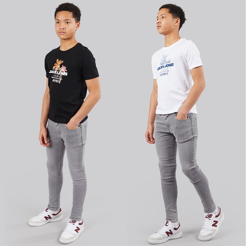 JACK & JONES Boys Gradient Two Pack T-Shirts Black