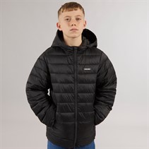 JACK & JONES Drenge Logan Puffer Jakke Sort
