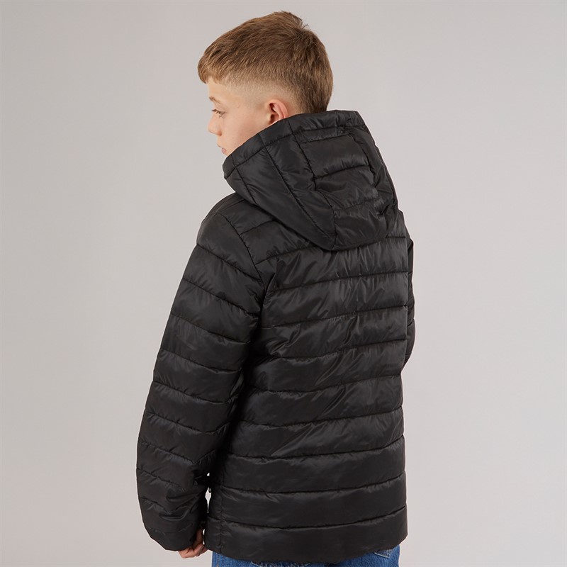JACK & JONES Drenge Logan Puffer Jakke Sort