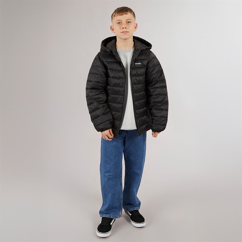 JACK & JONES Drenge Logan Puffer Jakke Sort