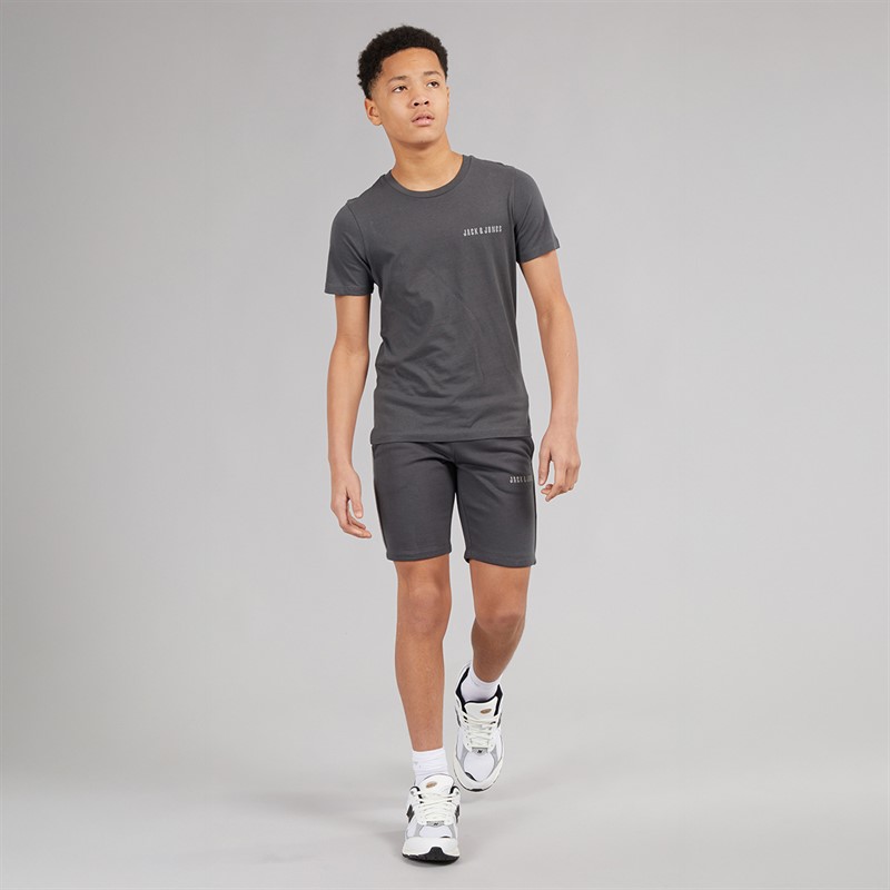 JACK & JONES Kai T-shirt i spodenki dla chłopca kolor Asphalt