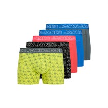 JACK & JONES Heren Jaccapri Skull Vijf Pack Boxershorts Safety Yellow