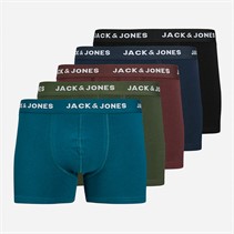 JACK & JONES Heren Vijf Pak Jacteo Boxershorts Multi