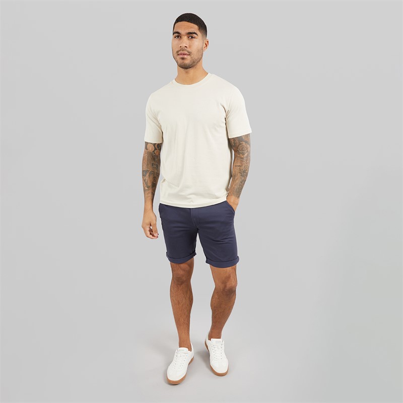 JACK & JONES Mens Relaxed T-Shirt Moonbeam